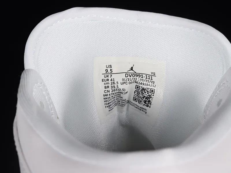 All categories Air Jordan Jordan series basketball shoes Air Jordan 1 Mid Air Jordan 1 Mid AJ1 Joe 1 pure white mid-top basketball shoes DV0991-111